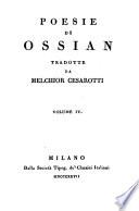 Poesie tradotte da Melchior Cesarotti