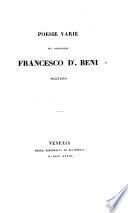 Poesie varie