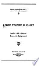 Poesie vecchie e nuove