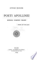 Poeti apollinei: Sofocle, Euripide, Orazio