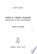 Poeti e critici italiani dell'Otto e del Novecento