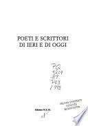 Poeti e scrittori di ieri e di oggi