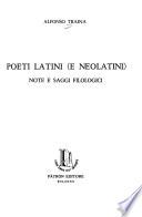 Poeti latini (e neolatini)