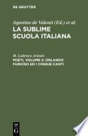 Poeti, Volume 2: Orlando furioso ed i cinque canti