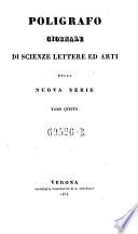 Poligrafo. Giornale di scienze lettere ed arti