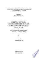 Politica retorica e simbolismo del primato