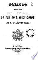 Poliuto azione sacra da cantarsi nell'Oratorio dei padri della Congregazione di S. Filippo Neri musica di Gaetano Donizetti