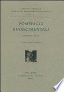 Pomeriggi rinascimentali