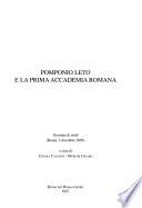 Pomponio Leto e la prima Accademia romana
