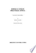 Popoli e civiltà dell'Italia antica ...