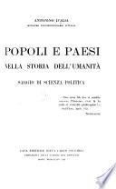 Popoli e paesi nella storia dell' umanità