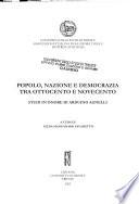 Popolo, nazione e democrazia tra Ottocento e Novecento