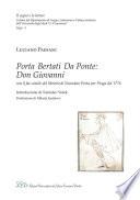 Porta, Bertati, Da Ponte: Don Giovanni