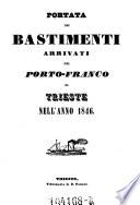 Portata de' bastimenti arrivati nel Porto-Franco di Trieste