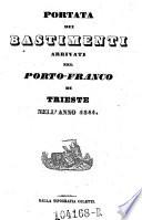 Portata de' bastimenti arrivati nel Porto-Franco di Trieste