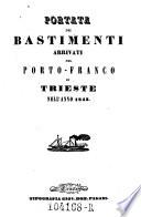 Portata de' bastimenti arrivati nel Porto-Franco di Trieste
