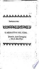 Posilecheata de Masillo Reppone de Gnanopoli. Al virtuosiss. signore ... Ignazio de Viues