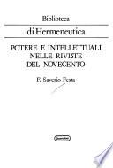 Potere e intellettuali nelle riviste del Novecento