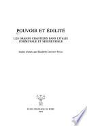 Pouvoir et édilité