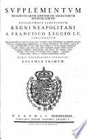 Pragmaticae edicta decreta interdicta regiaeque sanctiones regni Neapolitani quae olim viri consultissimi collegerunt suisque titulis tribuerunt Prosper Caravita ... [et al.]