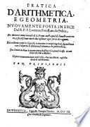 Pratica d'arithmetica, e geometria, etc