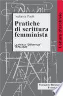 Pratiche di scrittura femminista. La rivista Differenze 1976-1982