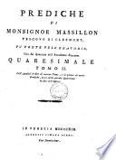 Prediche di Monsignore Massillon
