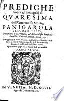 Prediche sopra gli euangelij si quaresima ... con aggionta di nove prediche ... di Giambatisto Cavoto