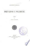 Prefazioni e polemiche