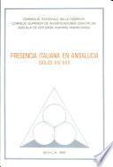 Presencia italiana en Andalucía, siglos XIV-XVII