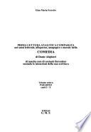 Prima lettura analitica comparata nei sensi letterale, allegorico, anagogico e morale della Comedia di Dante Alighieri