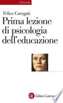 Prima lezione di psicologia dell'educazione