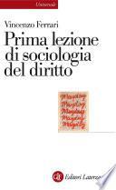 Prima lezione di sociologia del diritto