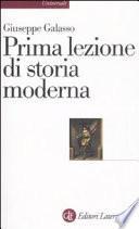 Prima lezione di storia moderna