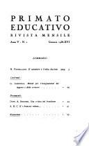 Primato educativo rivista bimestrale di pedagogia