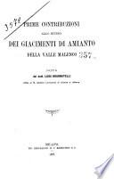 Prime contribuzioni allo studio dei giacimenti di amianto della Valle Malenco