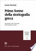 Prime forme della storiografia greca