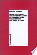 Prime riflessioni sull'individuazione di un framework nelle aziende del terzo settore