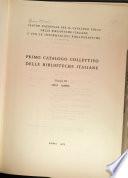Primo catalogo collettivo delle biblioteche italiane