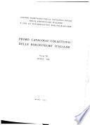 Primo catalogo collettivo delle biblioteche italiane