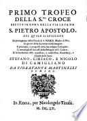 Primo Trofeo della santissima Croce eretto in Roma ...