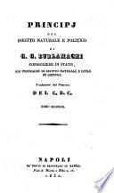 Principi del diritto naturale e politico
