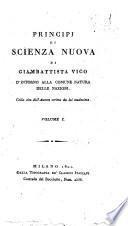*Principi di scienza nuova di Giambattista Vico