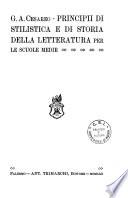 Principii di stilistica e di storia della letteratura per le scuole medie
