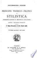 Principii teorico-pratici di stilistica, versificazione e metrica italiana