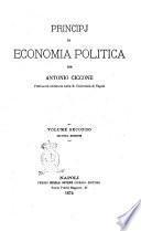Principj di economia politica per Antonio Ciccone