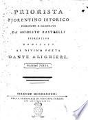 Priorista fiorentino istorico pubblicato e illustrato da Modesto Rastrelli fiorentino ... [Volume primo-quarto]