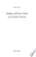 Problemi dell'unità d'Italia