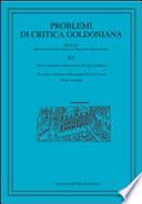 Problemi di critica goldoniana