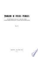 Problemi di finanza pubblica